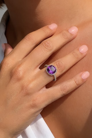 Anello - Argento e quarzo