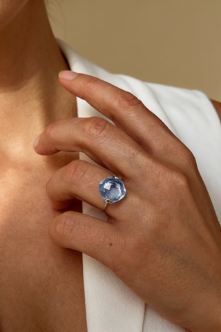 Anello - Argento e tanzanite