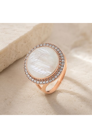 Anello Argento e pietra di luna
