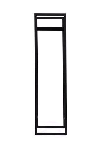 Range bûches avec étagères - 170 cm