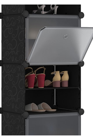 Meuble à chaussures cube - 24 paires - 43 x 122 x 32 cm