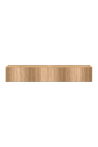 Meuble TV suspendu 2 abattants Faustine - 180 x 30 x 30 cm