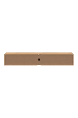 Meuble TV suspendu 2 abattants Faustine - 180 x 30 x 30 cm