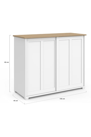 Buffet 2 portes Jamy - 100 x 80 x 40 cm