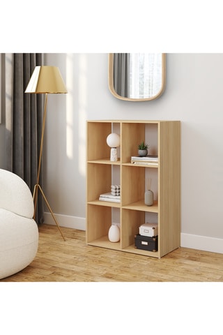 Meuble de rangement Faustine 6 cases - 60 x 30 x 88 cm