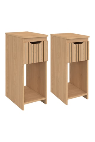 2 tables de chevet 1 tiroir Faustine - 20 x 30 x 49,5 cm