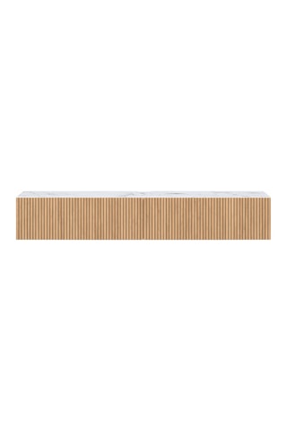Meuble TV suspendu 2 abattants Marceau - 180 x 30 x 30 cm