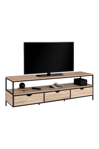 Meuble TV Memphis 3 tiroirs - 160 x 50 x 40 cm