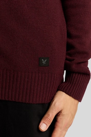 Pull en laine et cachemire - Bordeaux