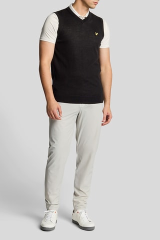 Pull sans manches en mérinos - Noir