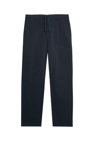 Calças chino regular - Azul-marinho