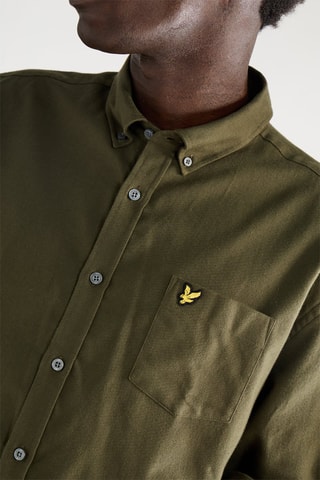 Camisa regular - Verde-azeitona