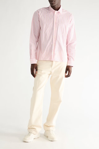 Camisa Boxy - Rosa e branco