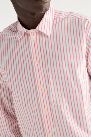 Camisa Boxy - Rosa e branco