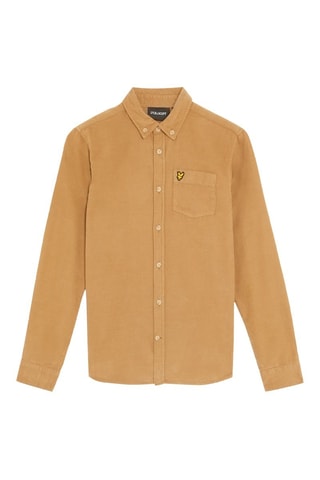 Camisa em veludo - Castanho-claro