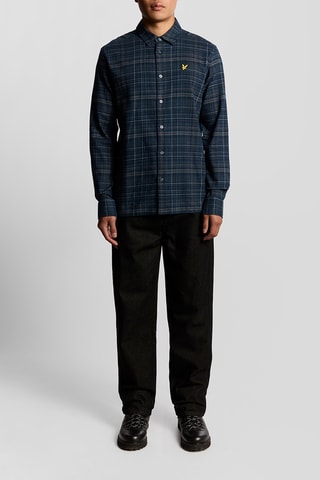 Camisa relaxed - Azul-marinho