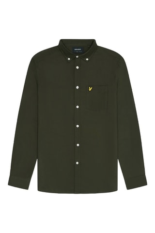 Camisa regular - Verde-azeitona