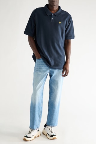 Polo regular - Azul-marinho