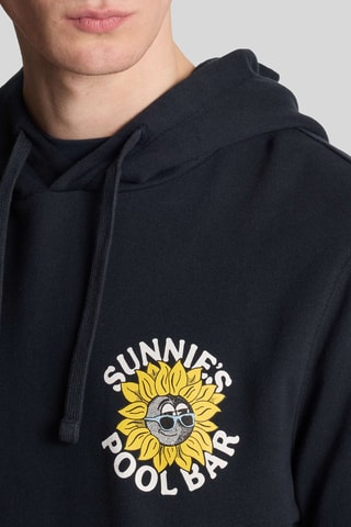 Sweat com capuz - Azul-marinho