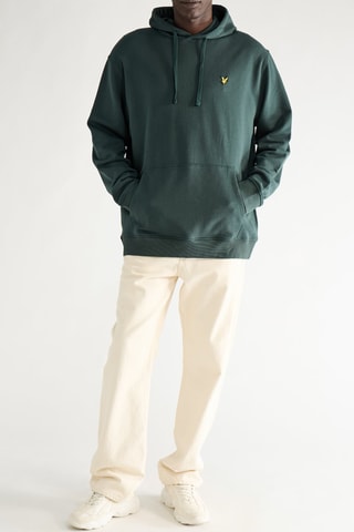 Sweat com capuz - Verde-escuro