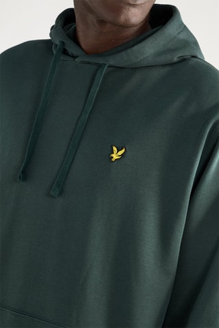 Sweat com capuz - Verde-escuro