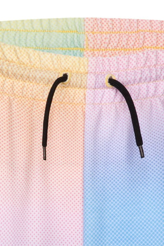 Shorts dip and dye a vita alta - Blu, giallo e rosa