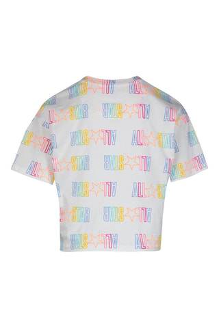 T-shirt - Bianco, blu e rosa