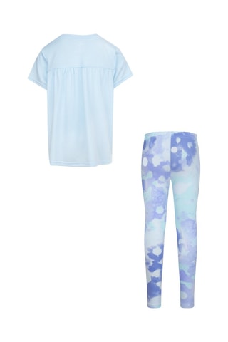 T-shirt e leggings - Blu e rosa