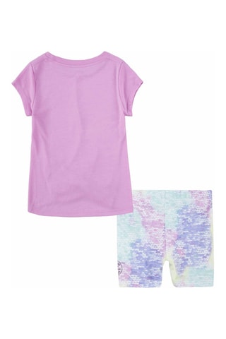 T-shirt e shorts - Bianco e rosa