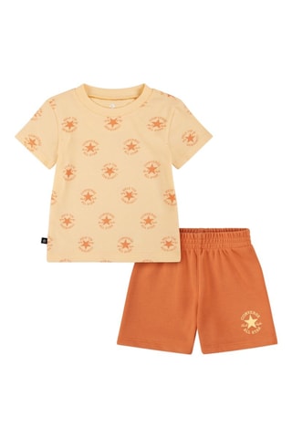 T-shirt e shorts - Arancione