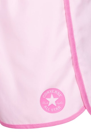Shorts a vita alta - Bianco e rosa