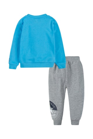 Felpa e pantaloni sportivi - Blu e grigio