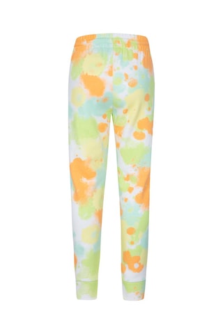 Pantaloni sportivi tie and dye - Verde, bianco e arancione