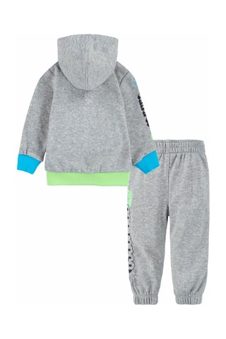 Felpa con cappuccio e pantaloni sportivi - Nero, blu e grigio