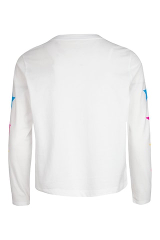 Top - Bianco, blu e rosa