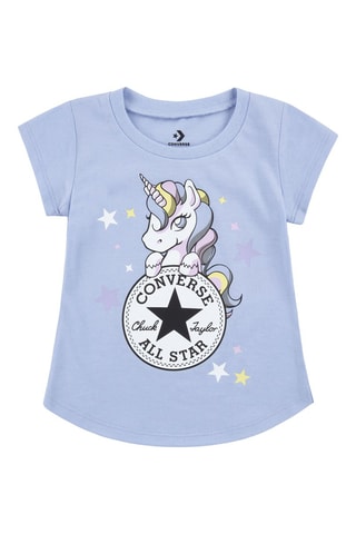 T-shirt - Bianco, nero, blu e rosa