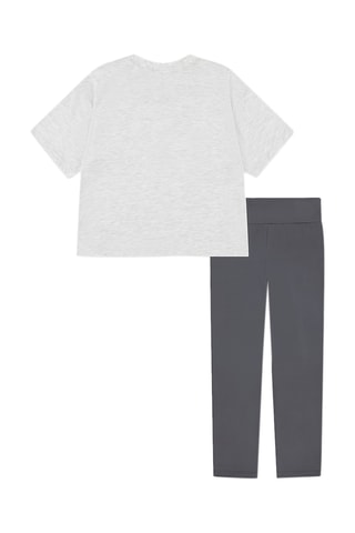 T-shirt e leggings - Marrone