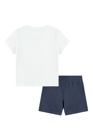 T-shirt e shorts - Bianco, rosso e blu