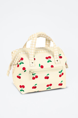 Sac à main - Blanc, beige, rouge et vert