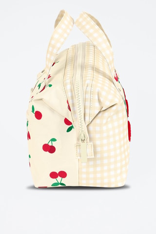 Sac à main - Blanc, beige, rouge et vert