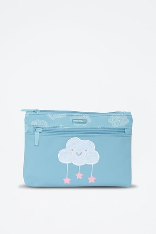 Trousse - Blanc et bleu