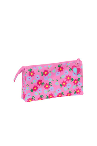 Trousse triple Les Trolls - Rose