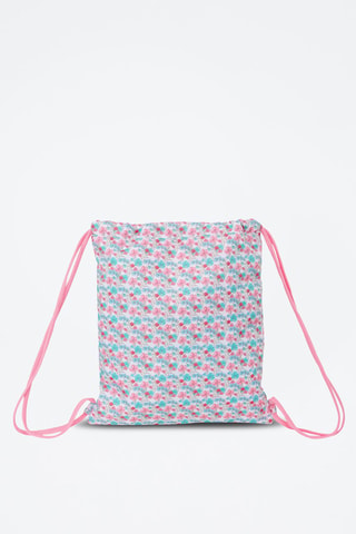 Sac à dos Flores - Blanc et bleu