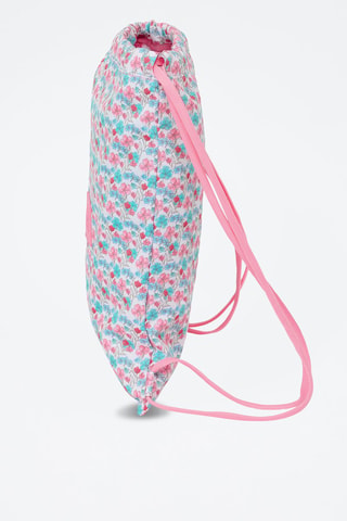 Sac à dos Flores - Blanc et bleu