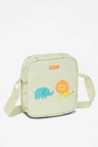 Sac bandoulière - Beige et bleu