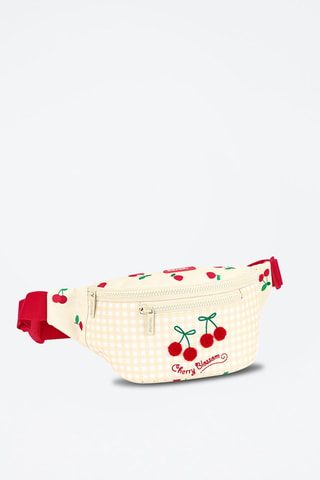 Sac banane - Blanc, beige, rouge et vert