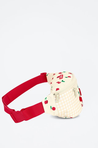 Sac banane - Blanc, beige, rouge et vert