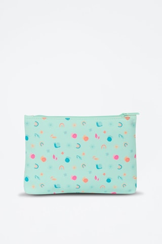 Trousse - Vert et rose