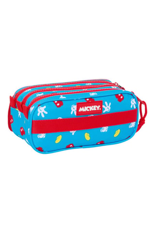 Trousse à crayons Mickey Mouse Disney - Rouge et bleu