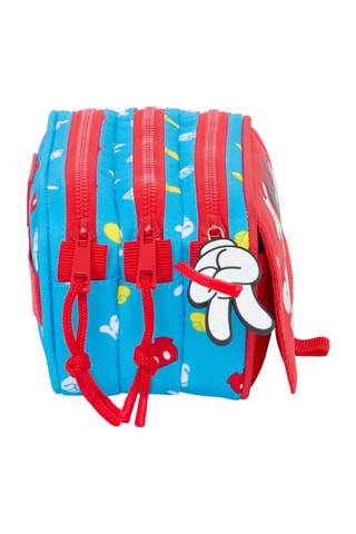 Trousse à crayons Mickey Mouse Disney - Rouge et bleu